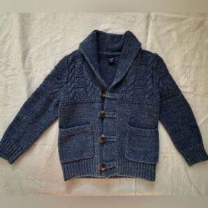 GAP‎ Kids' Cable Knit Cardigan - Dark Blue